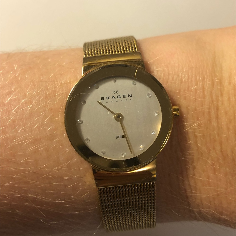 Gold Skagen watch